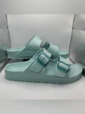 Birkenstock Arizona Essentials EVA Sandals Sea Glass Blue Women's 39 L8 M6